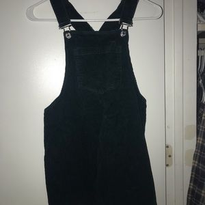 Green overall dress